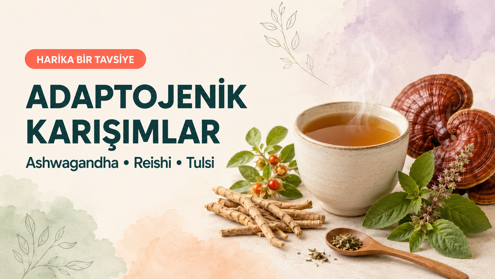 Adaptogenik Karışımlar: Ashwagandha, Reishi ve Tulsi Çayları